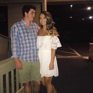 Off the Shoulder Crochet Dress